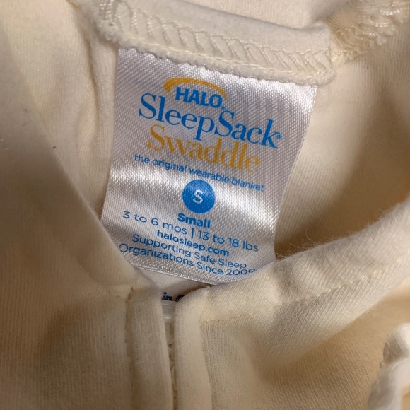 Halo sleep sack, white cotton swaddle size Small - Picture 2 of 2